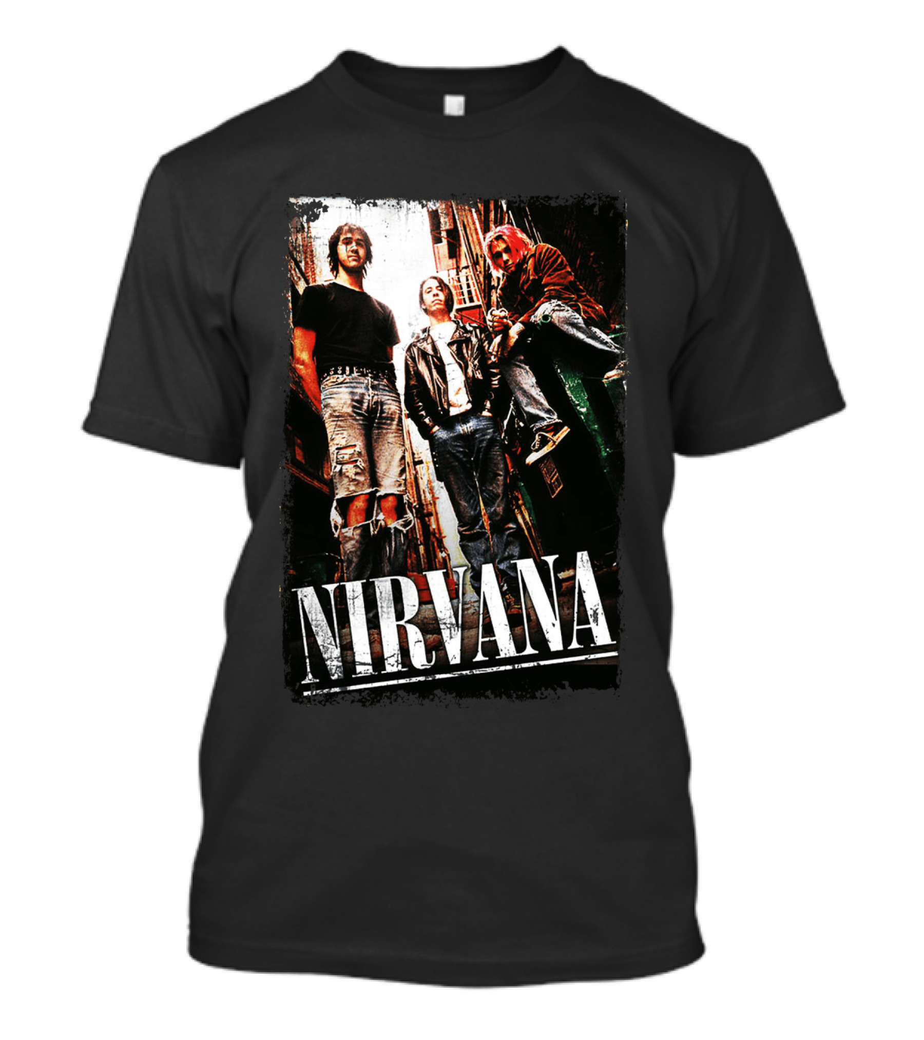 Nirvana Nvn 14 Grunge Band Photo T-Shirt