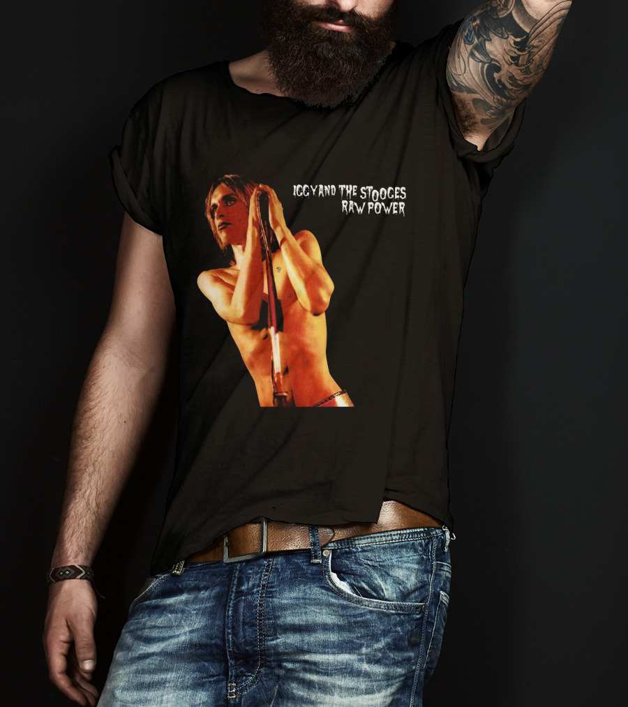 Iggy And The Stooges Raw Power Performance Image T-Shirt