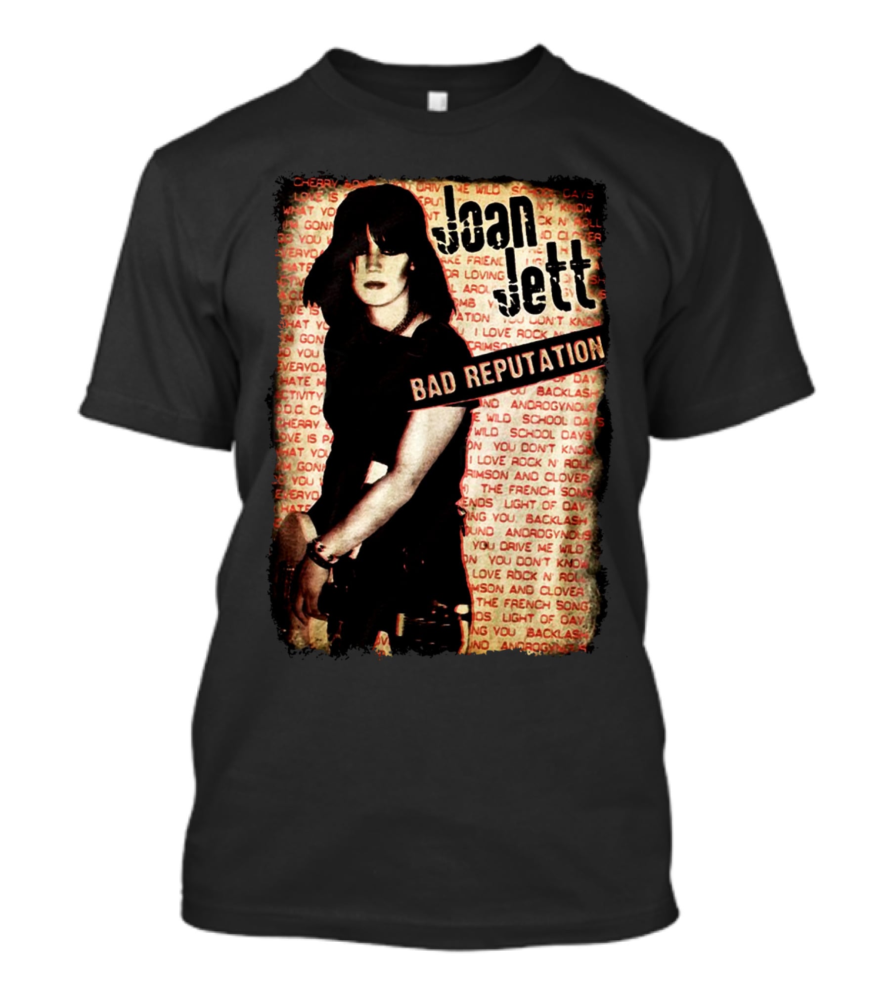 Joan Jett Bad Reputation Vintage Style T-Shirt