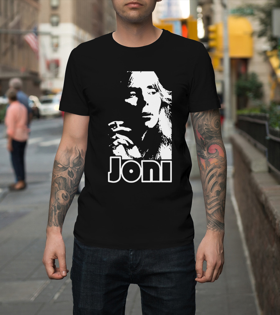 Joni Mitchell Black and White Classic T-Shirt