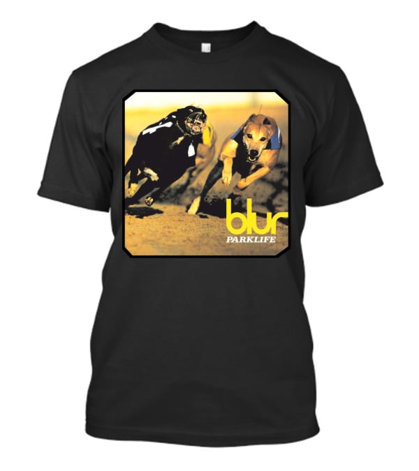 Blur Parklife Racing Dogs Vintage Album Cover T-Shirt