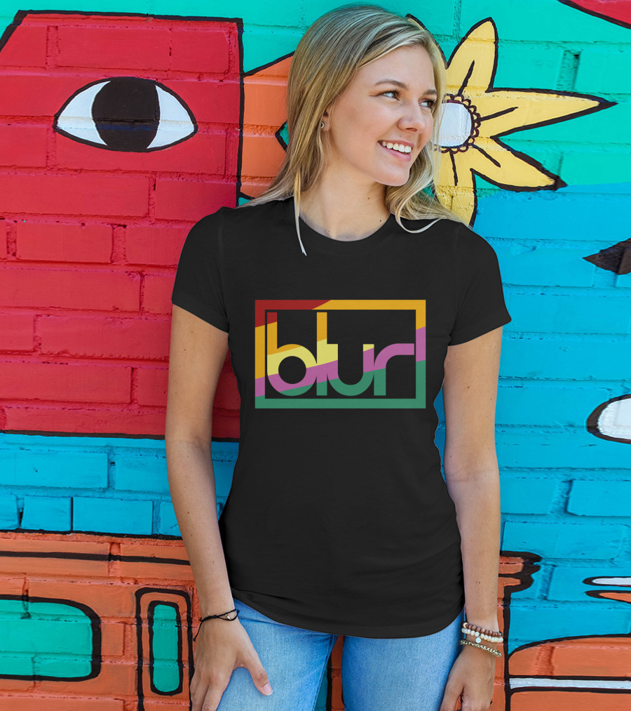 Blur 05 – Retro Spectrum Prism T-Shirt