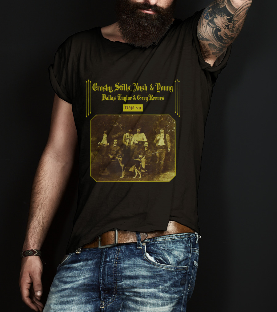 Crosby, Stills, Nash And Young Dallas Taylor And Greg Reeves Déjà Vu T-Shirt