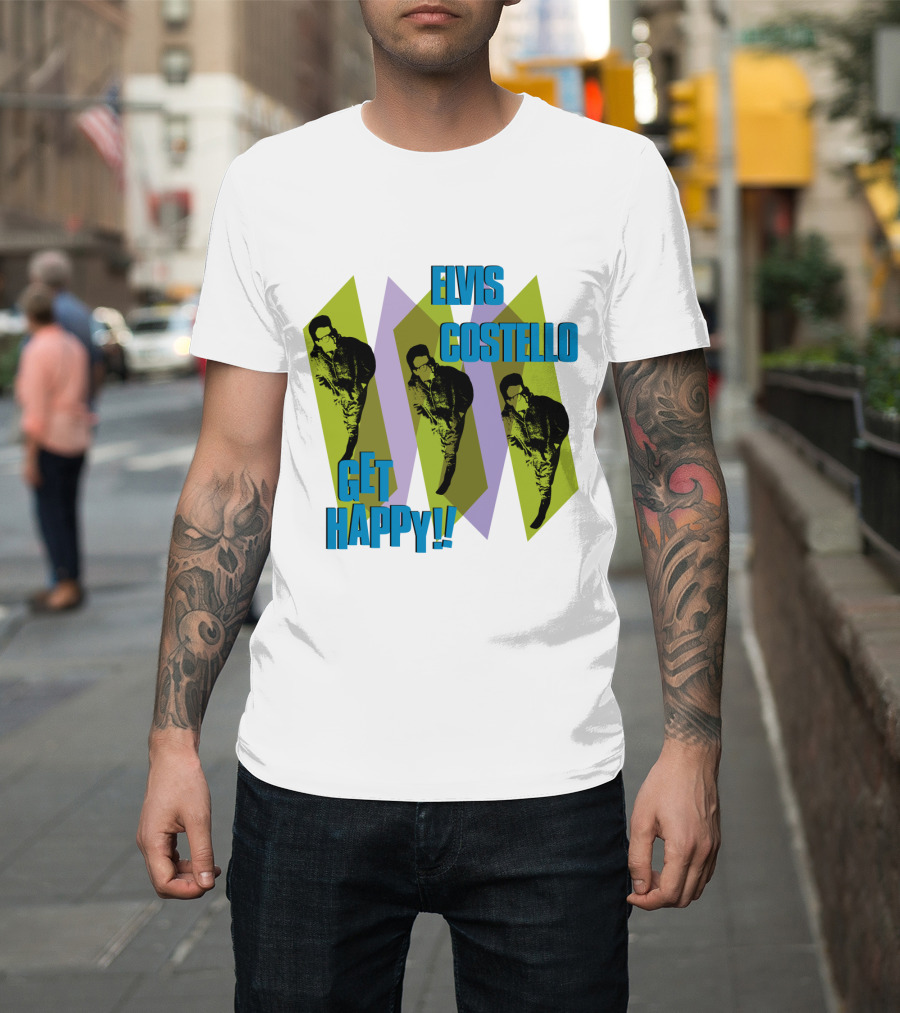 Elvis Costello Get Happy EVCTL 10 Be T-Shirt