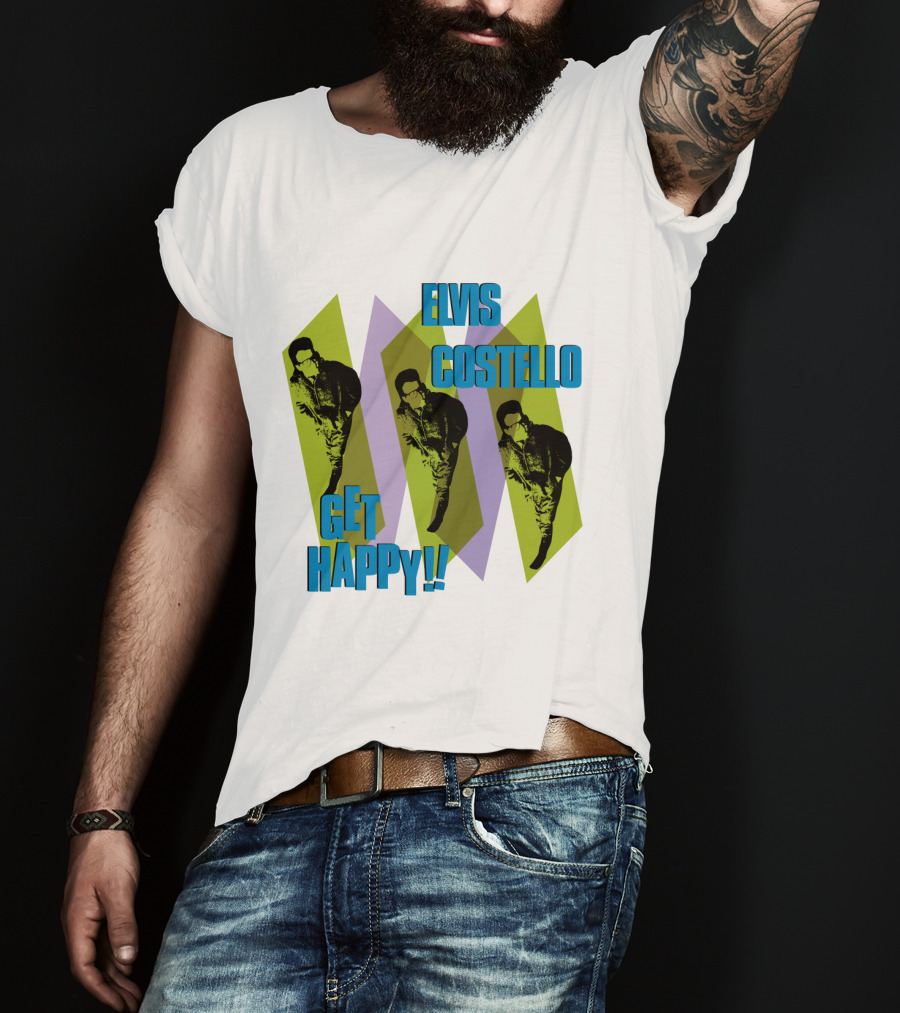 Elvis Costello Get Happy EVCTL 10 Be T-Shirt