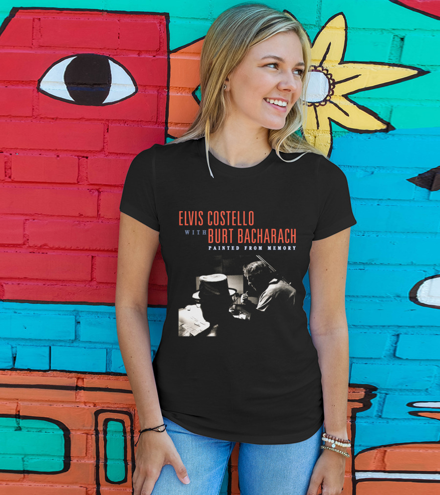 Elvis Costello With Burt Bacharach Painted From Memory T-Shirt