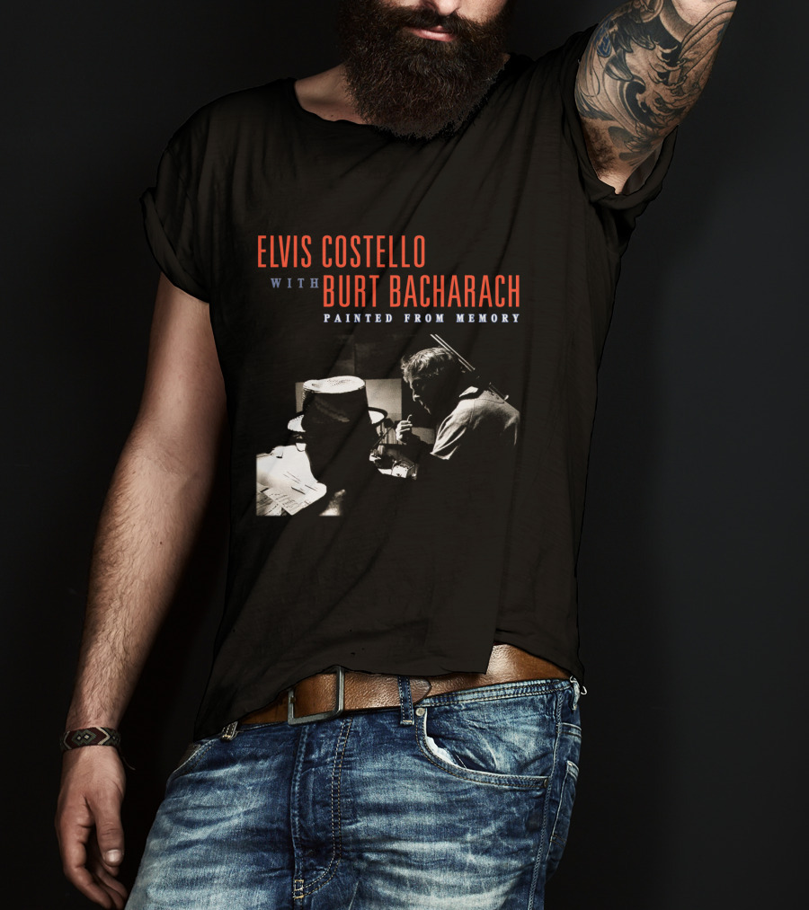 Elvis Costello With Burt Bacharach Painted From Memory T-Shirt