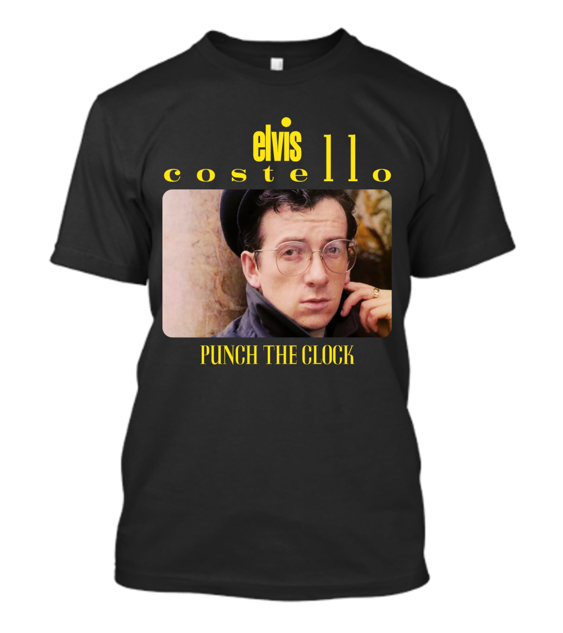 Elvis Costello Punch The Clock Vintage Album Cover T-Shirt