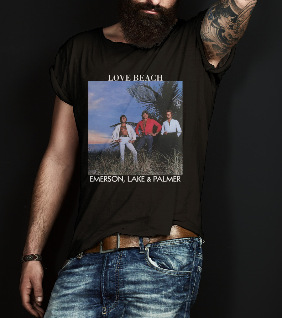 Love Beach Emerson Lake And Palmer Album Cover T-Shirt