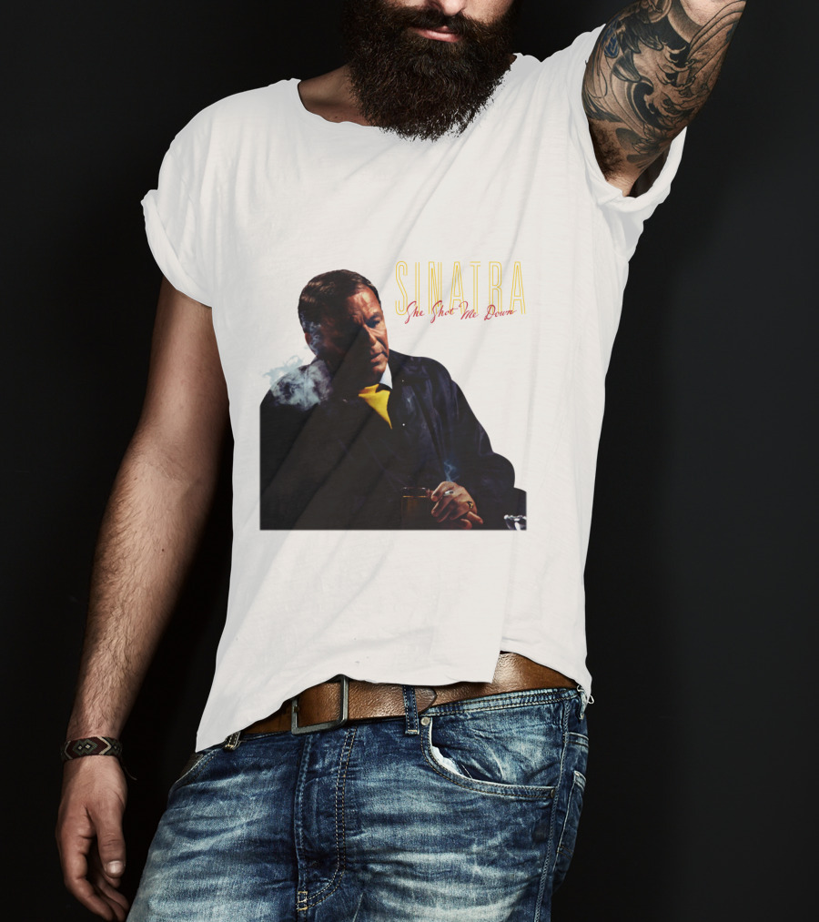 SINATRA She Shot Me Down Smoking Jacket T-Shirt