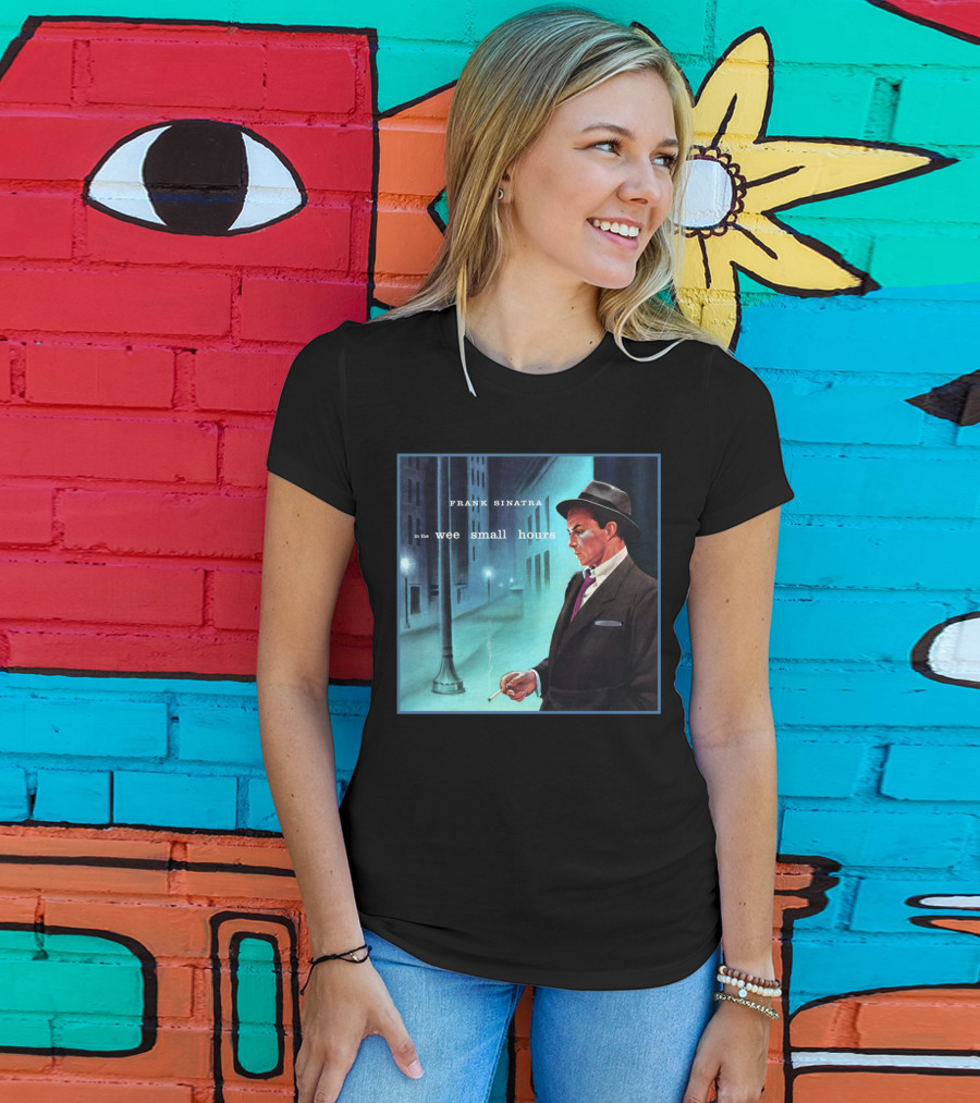 Frank Sinatra In The Wee Small Hours Classic Album Cover Smoking Night Scene T-Shirt