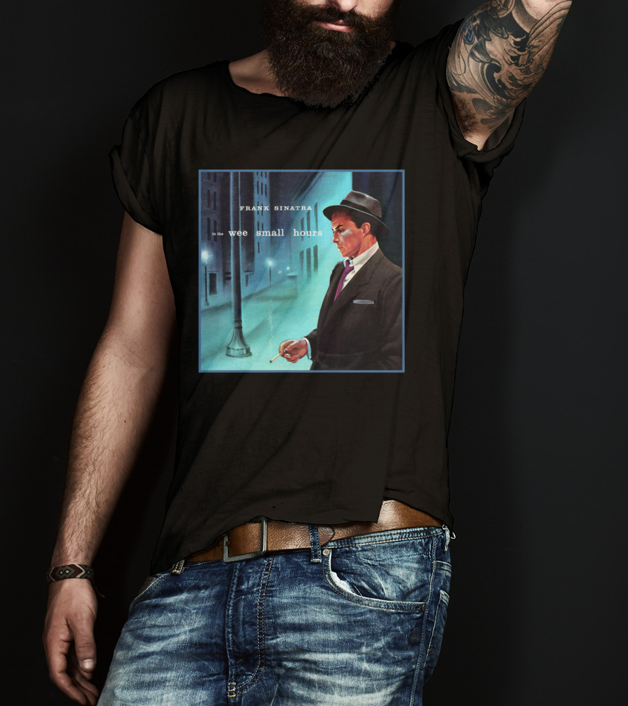 Frank Sinatra In The Wee Small Hours Classic Album Cover Smoking Night Scene T-Shirt