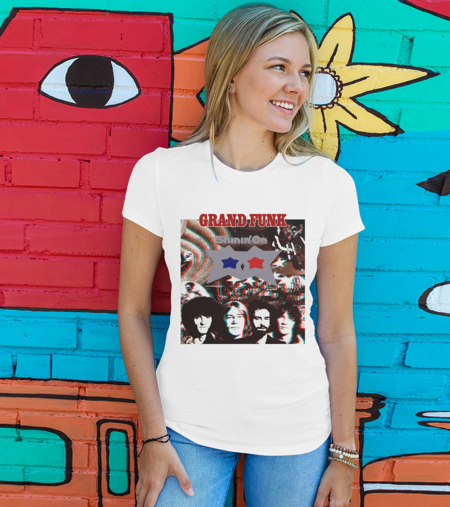 Grand Funk Shinin' On Album Cover Collage 04 T-Shirt