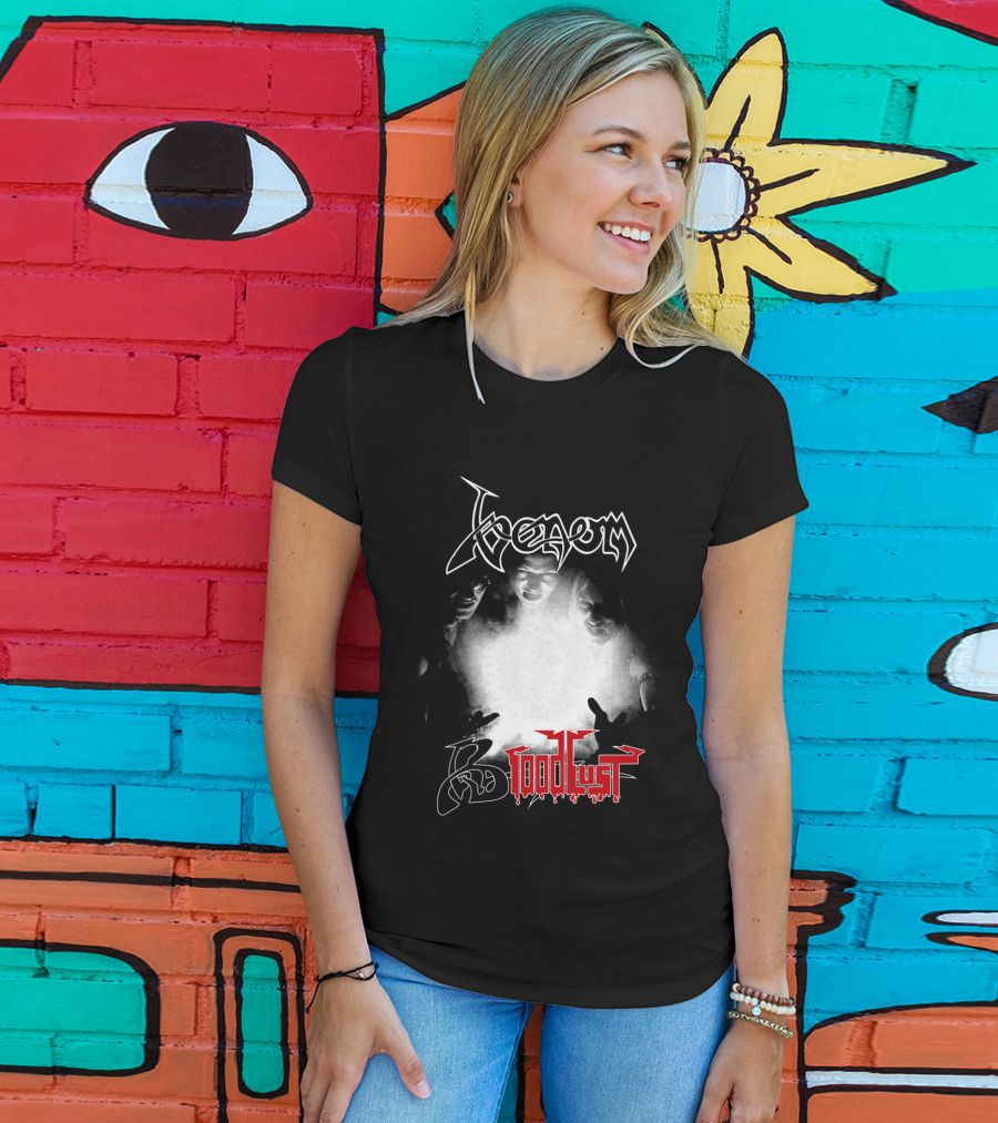 Venom 06 Bloodlust Band Logo Monochrome Trio T-Shirt