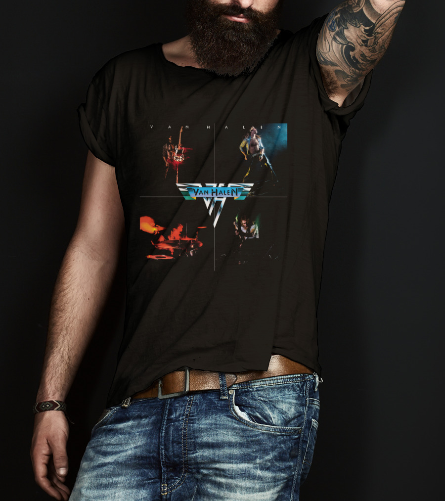 Van Halen Classic Band Montage Vhl 18 T-Shirt