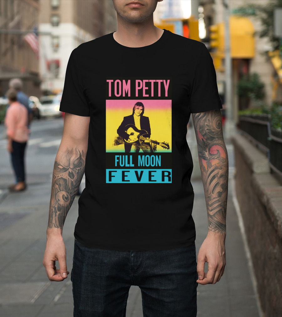 Tom Petty Full Moon Fever Retro Music Poster Tpt 07 Multicolor T-Shirt