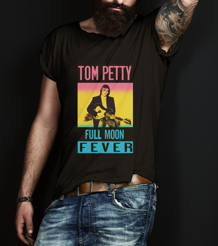 Tom Petty Full Moon Fever Retro Music Poster Tpt 07 Multicolor T-Shirt