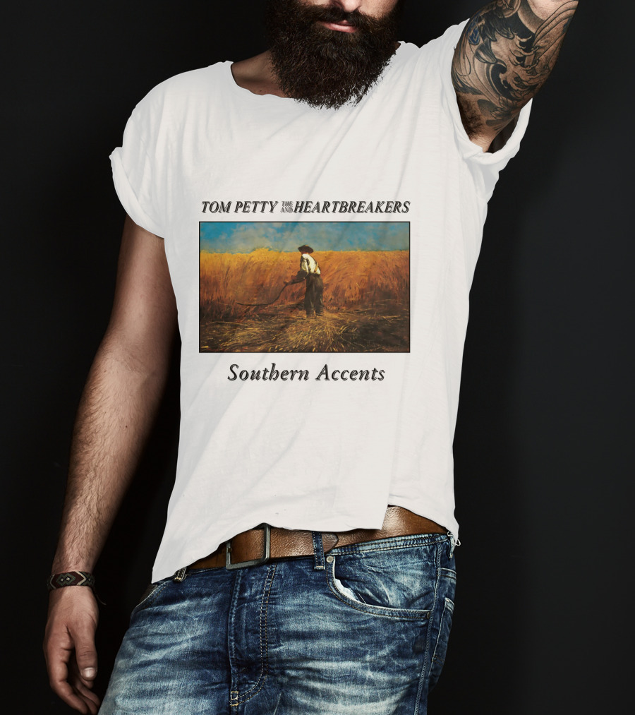 Tom Petty And The Heartbreakers Southern Accents Album Cover Wheat Field Scene T-Shirt