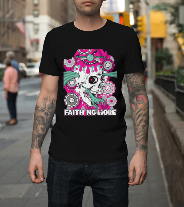Shirt: Faith No More Second Coming Skull Vibrant T-Shirt Faith No More Second Coming Skull Vibrant T-Shirt