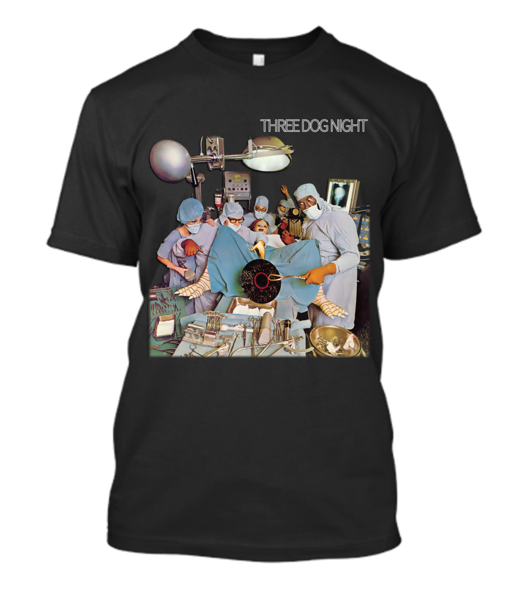 Three Dog Night Vinyl Surgery Operation Scene T-Shirt