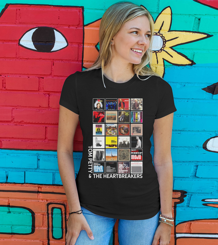 Tom Petty And The Heartbreakers Album Cover Collage T-Shirt