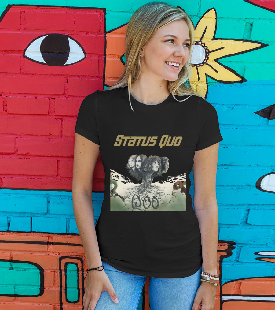 Status Quo Band Tree Faces T-Shirt
