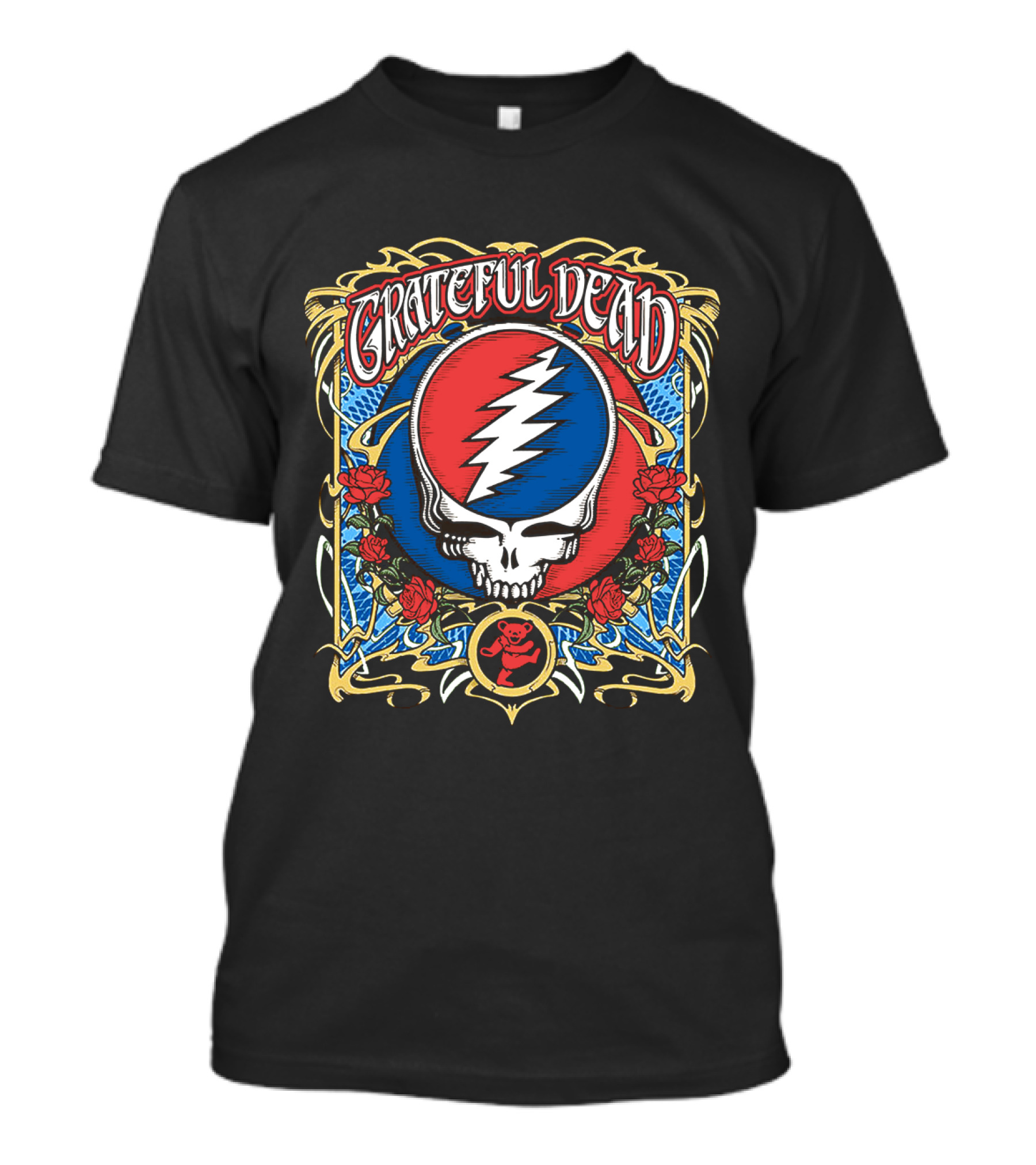Grateful Dead Skull And Roses Steal Your Face T-Shirt