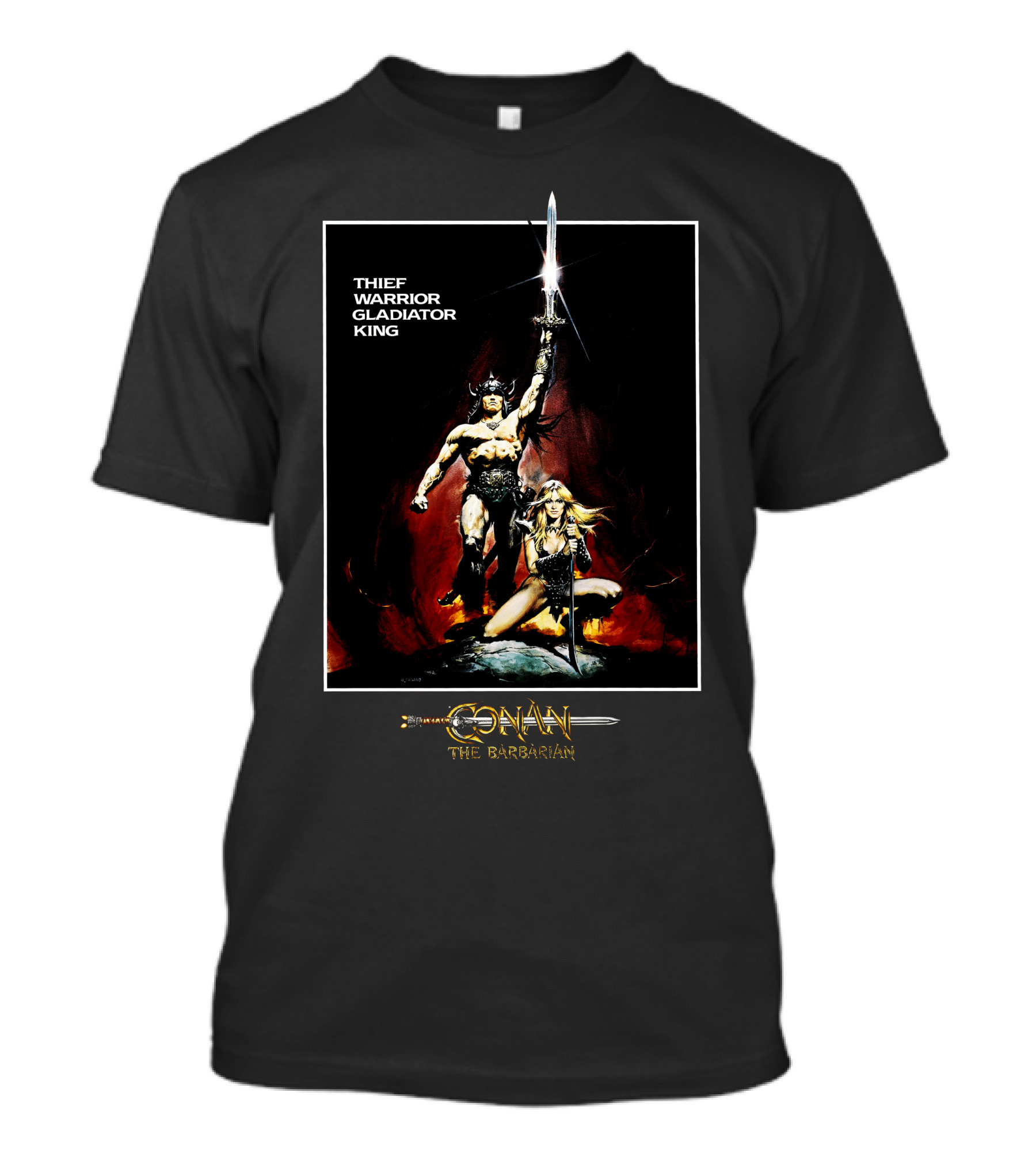 Conan The Barbarian Thief Warrior Gladiator King 28 T-Shirt