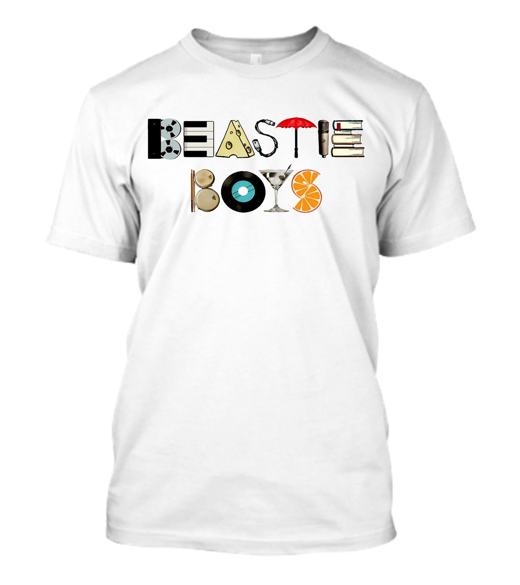 Beastie Boys Musical Icons And Elements T-Shirt