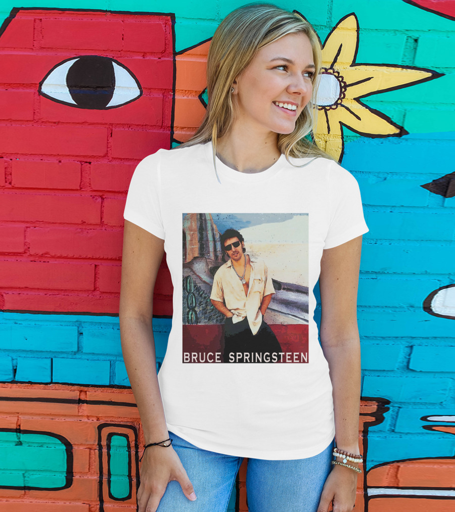 Bruce Springsteen Retro Sunglasses Style Music Legend T-Shirt
