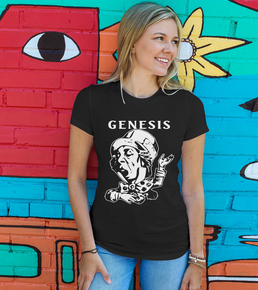 Genesis Trespass Style Face Art T-Shirt