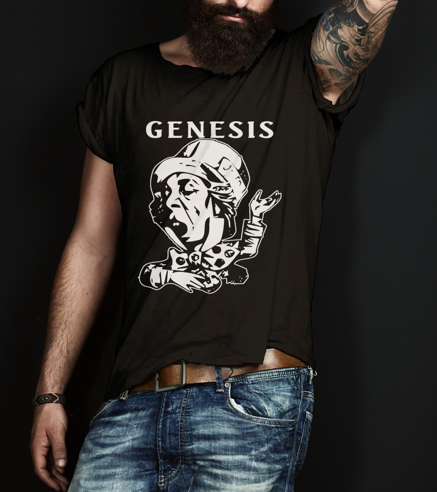Genesis Trespass Style Face Art T-Shirt