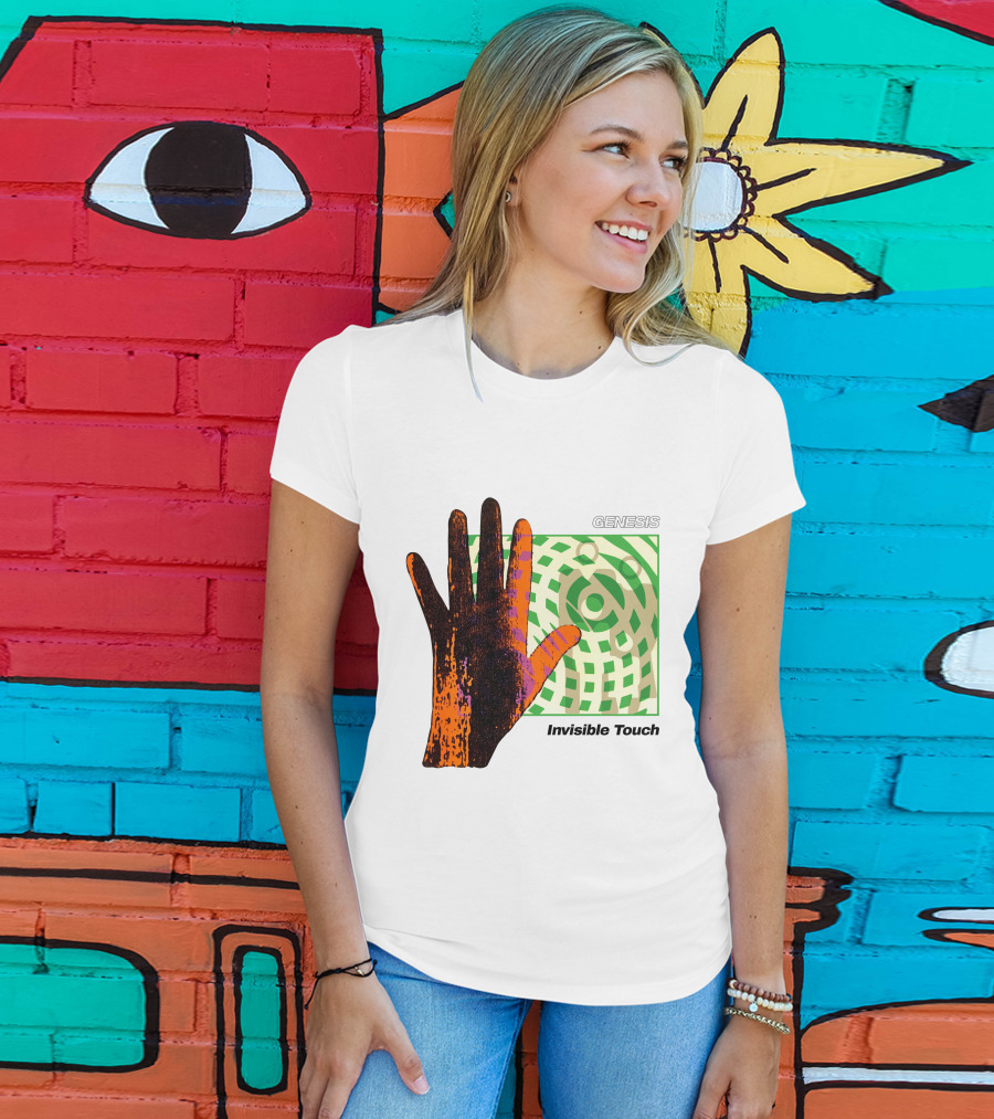 Genesis Invisible Touch Album Cover Hand Artwork T-Shirt