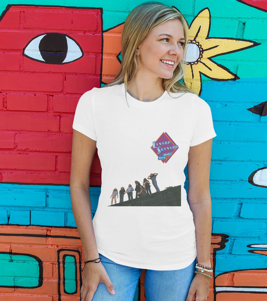 Lynyrd Skynyrd Nuthin' Fancy Band Members On Rooftop T-Shirt