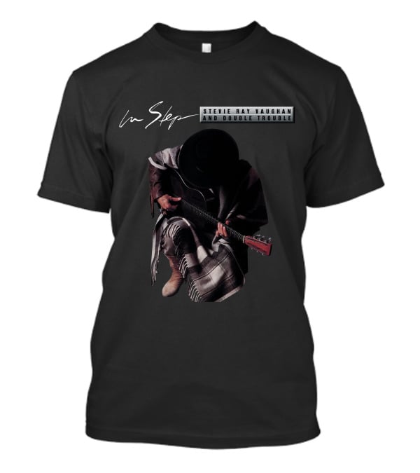 Stevie Ray Vaughan And Double Trouble In Step Album Cover Srv T-Shirt