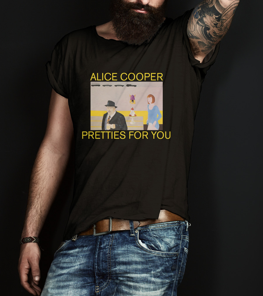 Alice Cooper Pretties For You Retro Album Cover Art T-Shirt