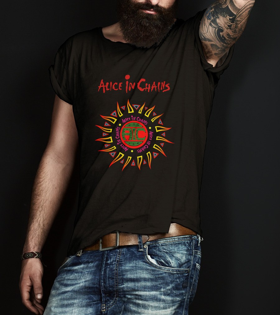 Alice In Chains Sun Logo Aic T-Shirt