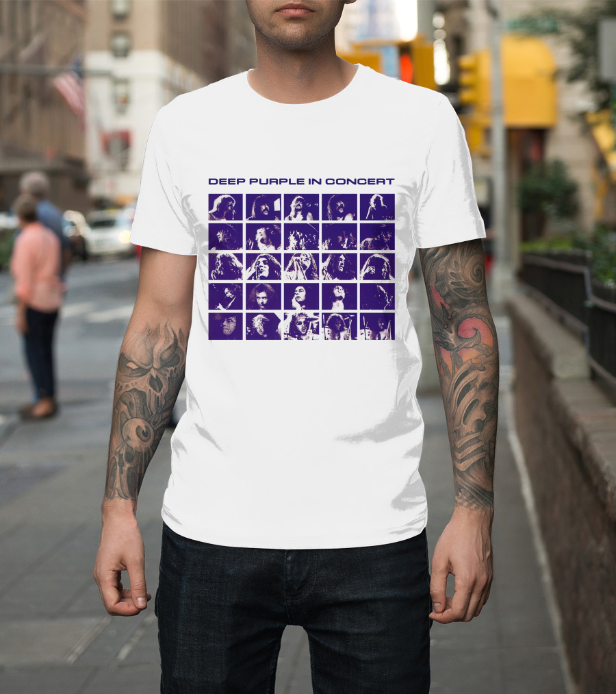 Deep Purple In Concert Grid Photos T-Shirt