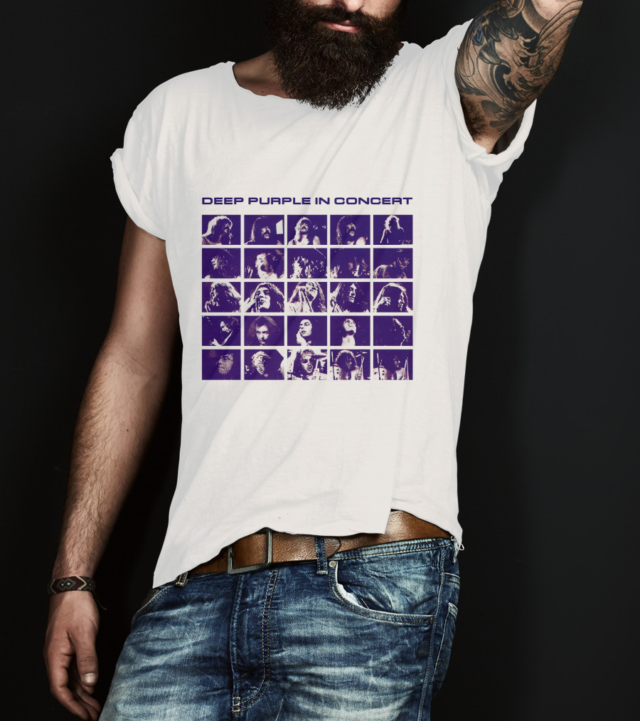 Deep Purple In Concert Grid Photos T-Shirt