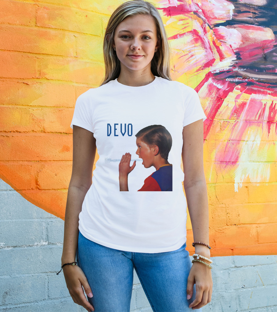 Devo Boy Shouting With Sound Wave T-Shirt