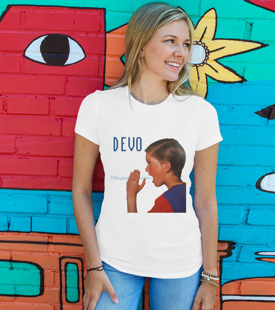 Devo Boy Shouting With Sound Wave T-Shirt
