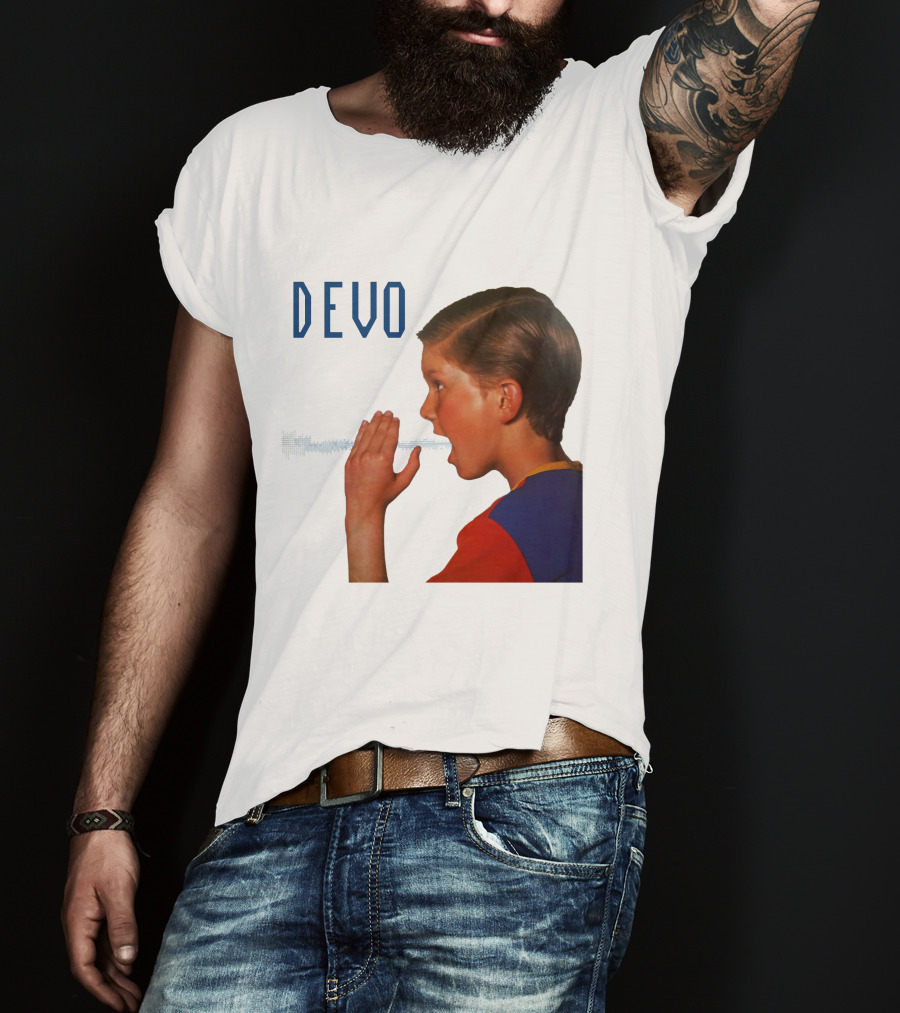 Devo Boy Shouting With Sound Wave T-Shirt