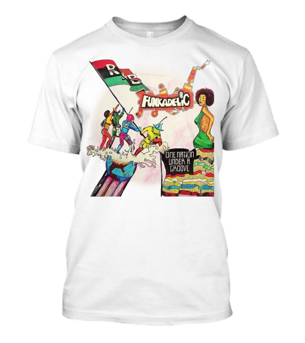 Funkadelic One Nation Under A Groove R&B Psychedelic Style T-Shirt