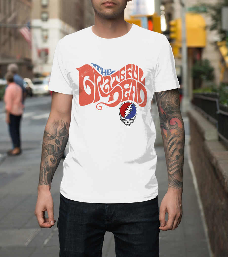 The Grateful Dead Skull Lightning Bolt T-Shirt