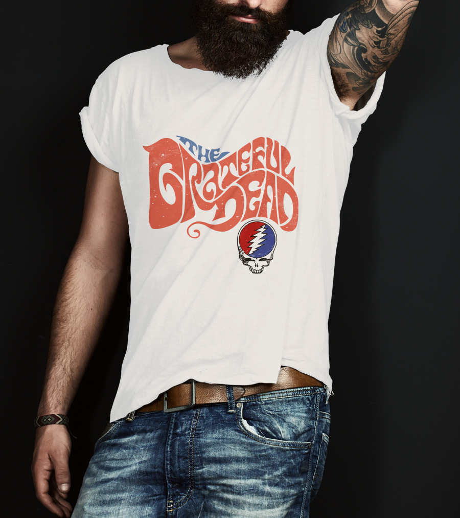 The Grateful Dead Skull Lightning Bolt T-Shirt