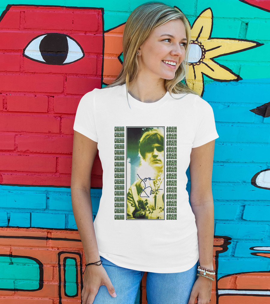 Cream Jack Bruce Signature Portrait T-Shirt