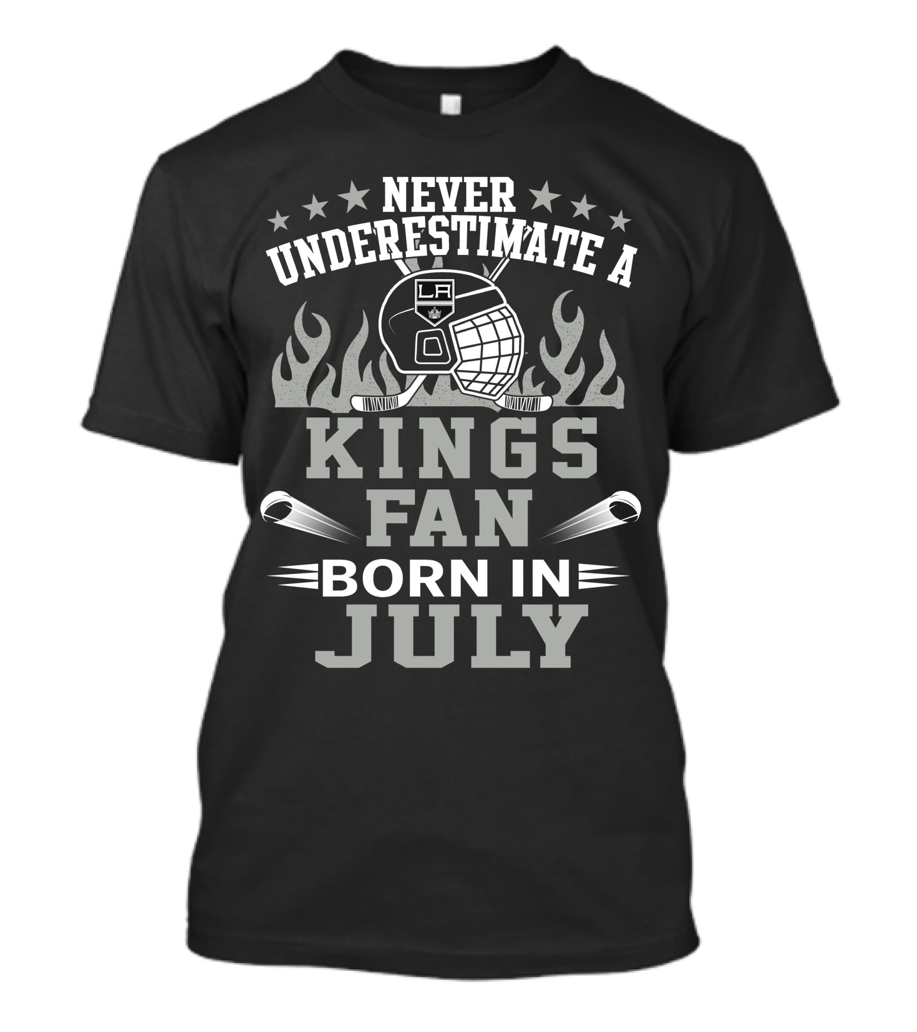 Never Underestimate A Kings Fan Born In July T-Shirt