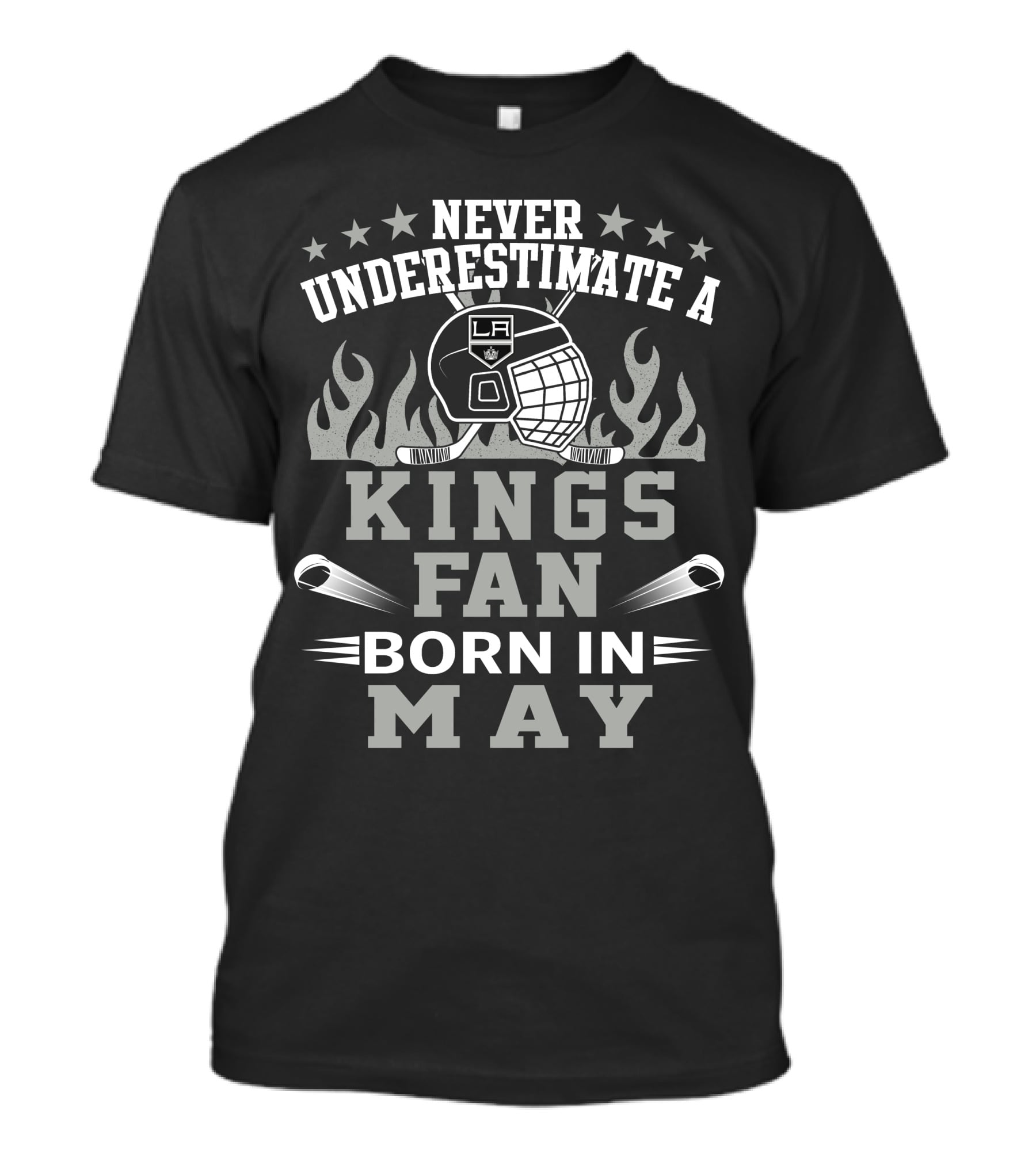 Never Underestimate A Kings Fan Born In May T-Shirt