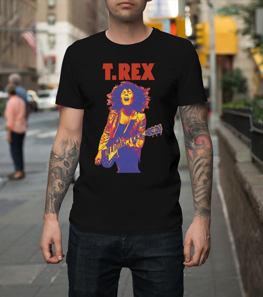 T. Rex Electric Guitar Glam Rock T-Shirt