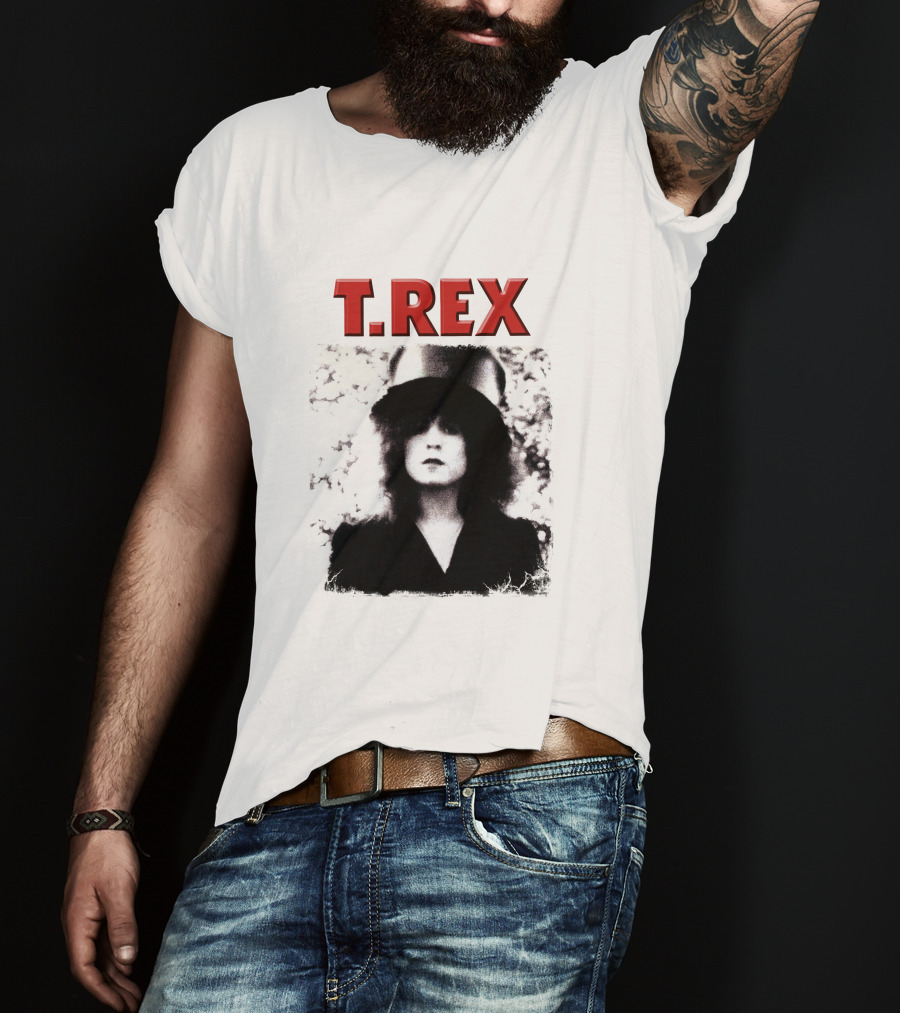 T. Rex Glam Rock Iconic Portrait With Hat T-Shirt